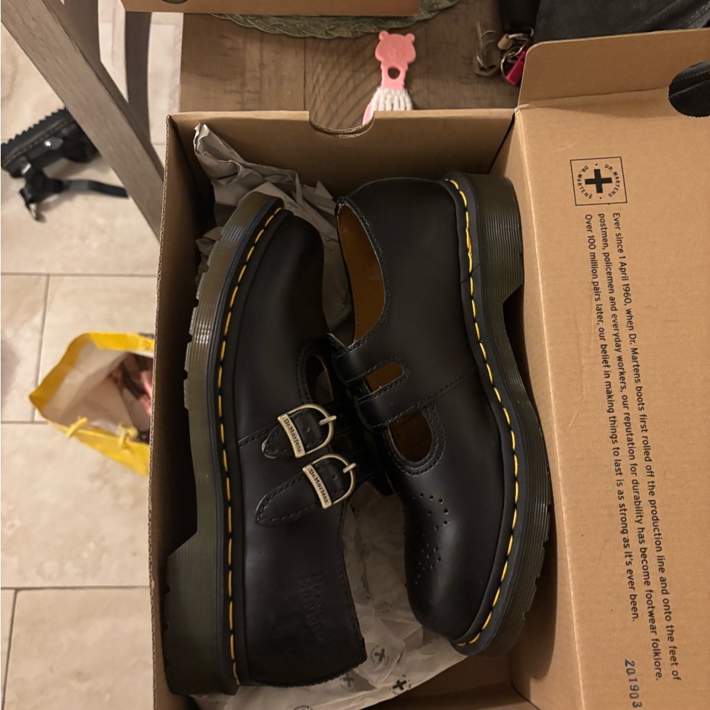 Dr. Martens Black Dress Shoes with Classic Design